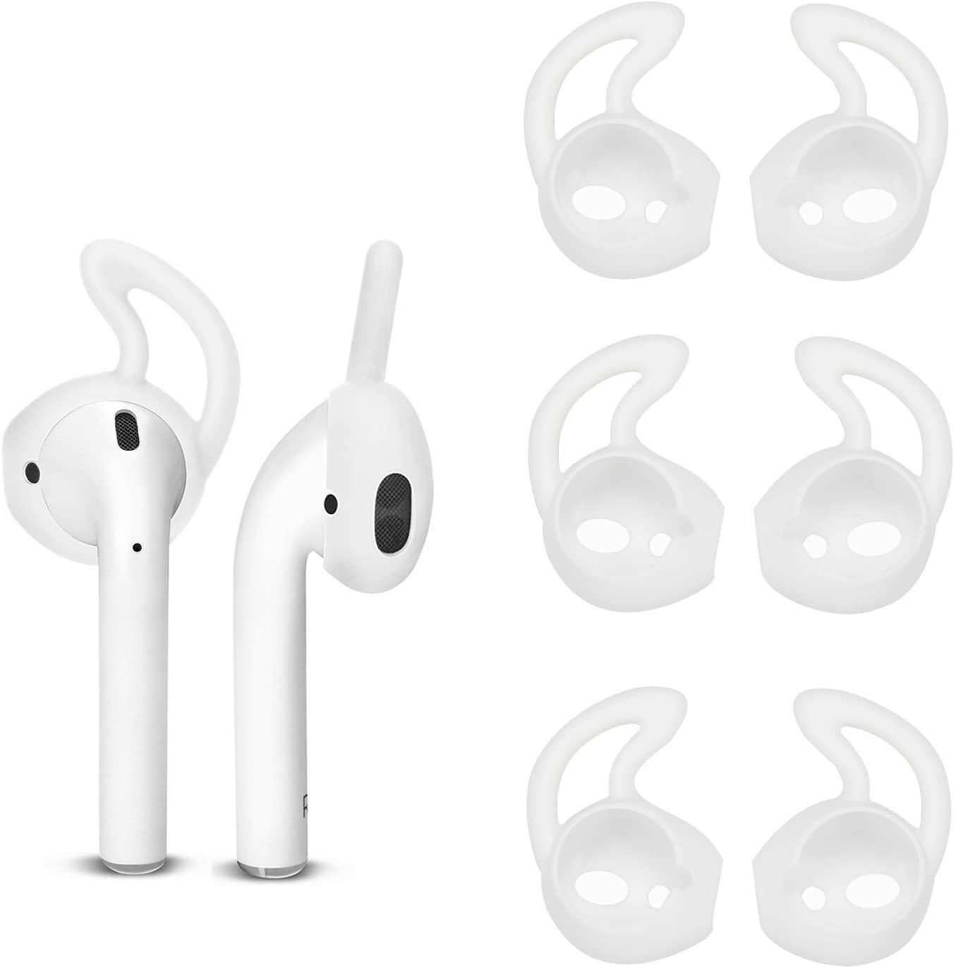 3 Pair Covers For AirPods Ear Tips Cover Earbuds Covers Soft Silicone
