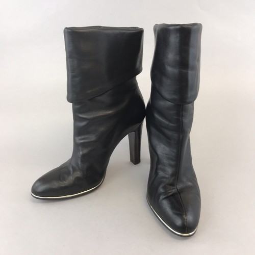 Lujo Rebelde Cuero Negro Tobillo Tacón Boho Hippies Botas Botines Reino Unido4 - Imagen 7 de 12