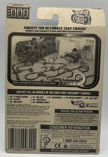 Hot Wheels Austin Healey #32 Of 36 Cars Die-Cast 2000 First Edition 1999 - Picture 5 of 5