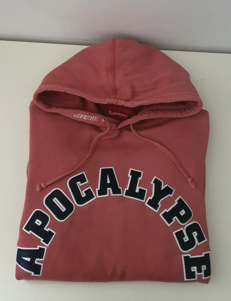 Sweat à capuche SS16 Supreme Apocalypse taille L grand sweat à capuche corail