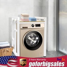 Adjustable Washer and Dryer Storage Shelf Organizer Rack Washer and Dryer Rack
