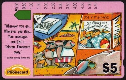 ✨1992 - Australia Telecom ADVERTISING services A920101-2 | $5 phonecard | VGC✨ - Picture 1 of 1