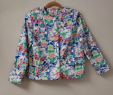 ORVIS Vintage 80's Garden Party Flower Lightweight Blazer Lined M/L