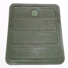 60s-70s Cadillac Dark Green Factory Rubber Rear Floor Mat Qty 1