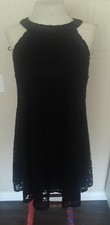 WOMEN'S BEAUTIFUL ROXBERI LITTLE BLACK W/LACE DRESS SIZE MEDIUM