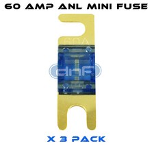 DNF 3 PCS ANL MINI FUSE 60 AMP - FREE SAME DAY SHIPPING