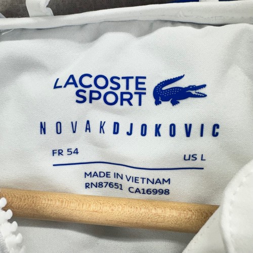 Lacoste x NOVAK DJOKOVIC Tennis Jacket Mens 54/Large Full-Zip Hooded Windbreaker - Picture 4 of 11