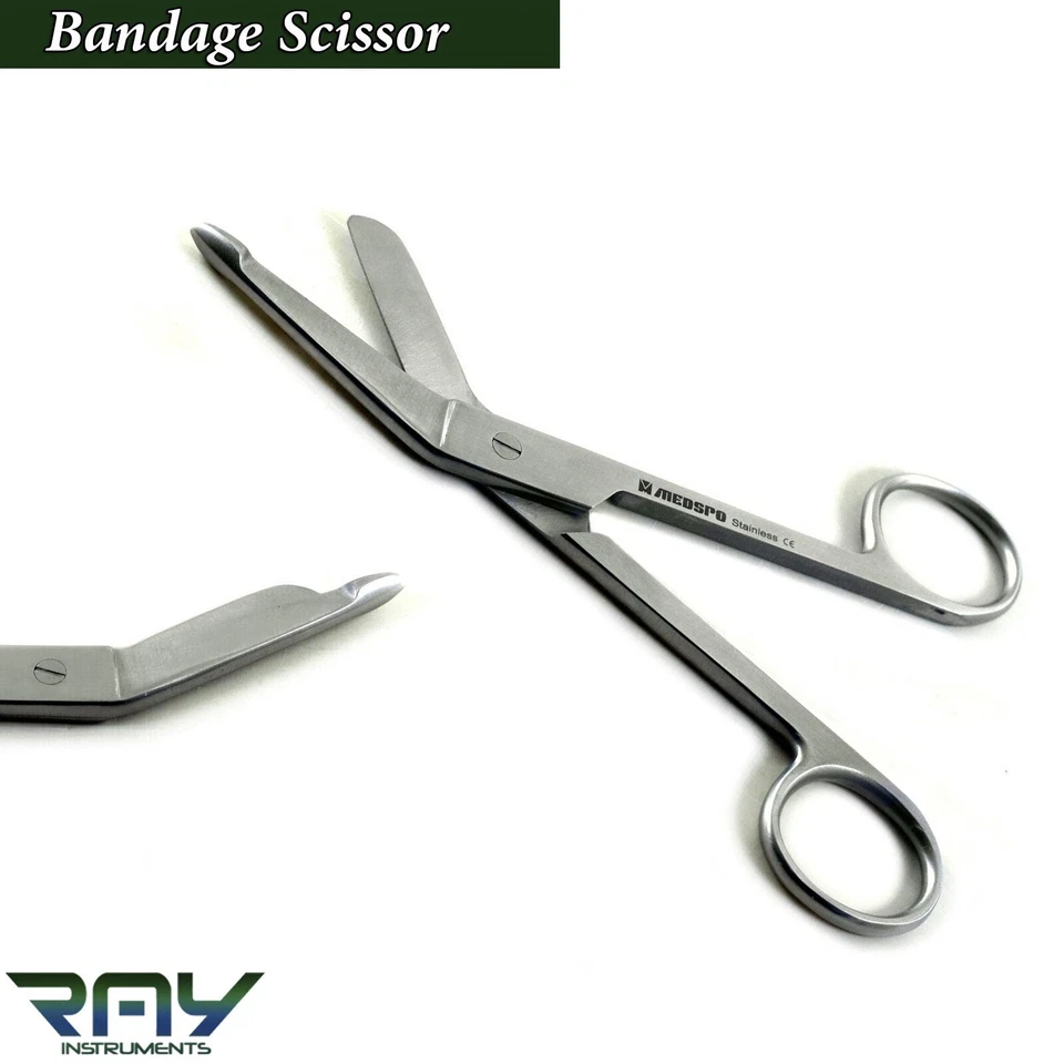 4 Pcs Medical First Aid Suture Dressing Scissors BP Handle Surgical Instruments - Image 2 of 4