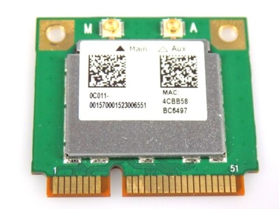 Asus 0C011-00157000 Ersatzteil: WLAN Wifi Bluetooth BT Card PCIe Mini für P2520L