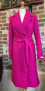 pink long coat uk