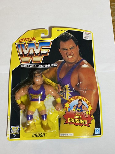 WWE WWF Crush Series 7 Yellow Card 1993 Hasbro Wre...