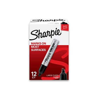 SHARPIE King Size Permanent Markers Large Chisel Tip Great For Poster Boards