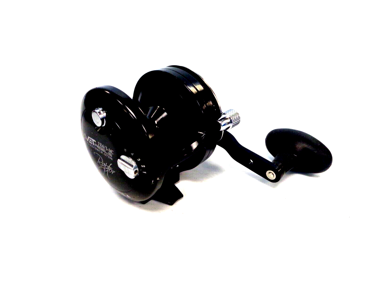 Avet JX6/3 MC Raptor Two-Speed Lever Drag Reel - BLACK - Right