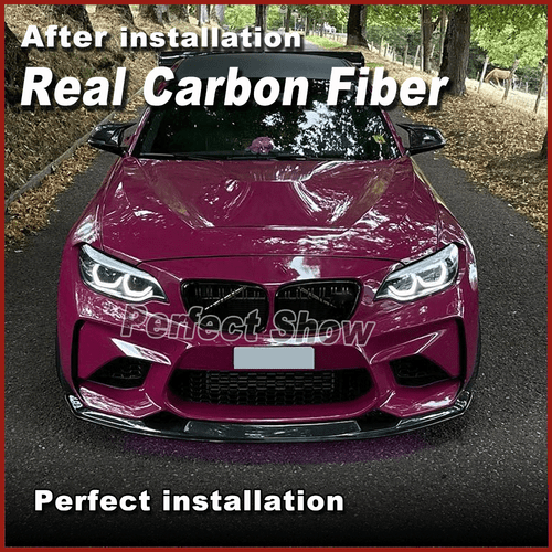Spoiler anteriore in carbonio labbro anteriore spoiler labbro spoiler per BMW M2 F87 Coupè - Foto 5 di 10