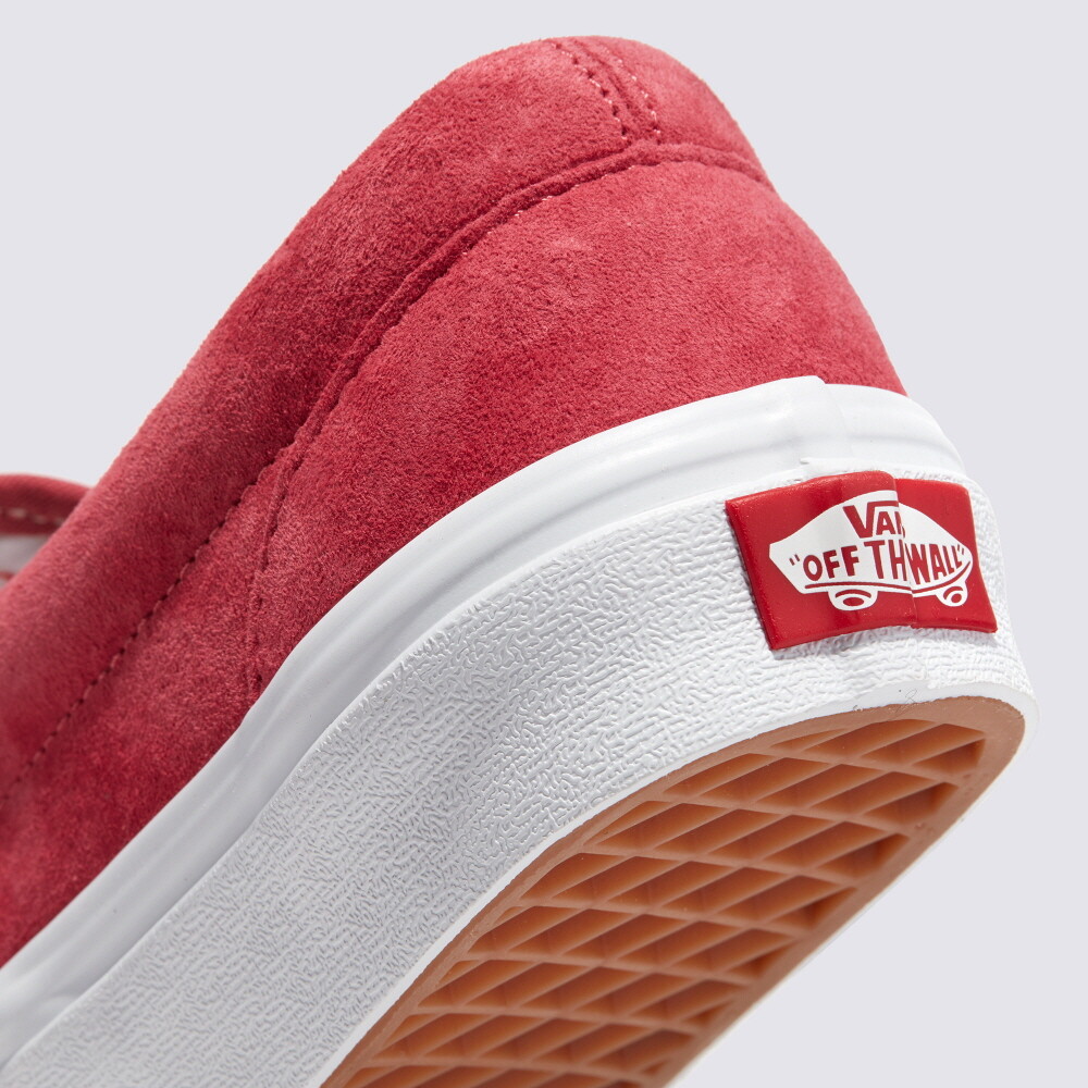 VANS★CLASSIC SLIP ON★PIG SUEDE★兼用★HOLLY BERRY New Vans Classic Slip-On Pig Suede Holly Berry Red Sneakers