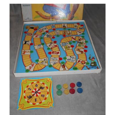 CIRCUS TC レギュラー Vintage 1954 The Merry Circus Game Milton Bradley #4408 Complete