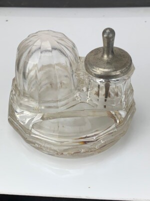 Antique Mucilage Turtle/Igloo Hand Blown Glass 1880 (e219)