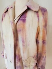 Cashmere Long Coat White Ivory Tan Purple Blue Pink Gray Brown 8 10 12 14 Xl Med