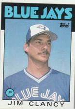 FREE SHIPPING-MINT-1986 Topps #412 Jim Clancy Blue Jays PLUS BONUS CARDS