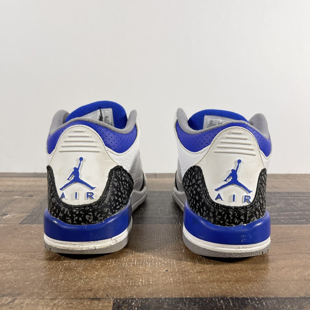 Air Jordan 3 Retro GS Racer Blue Size 5Y 2021 White Black