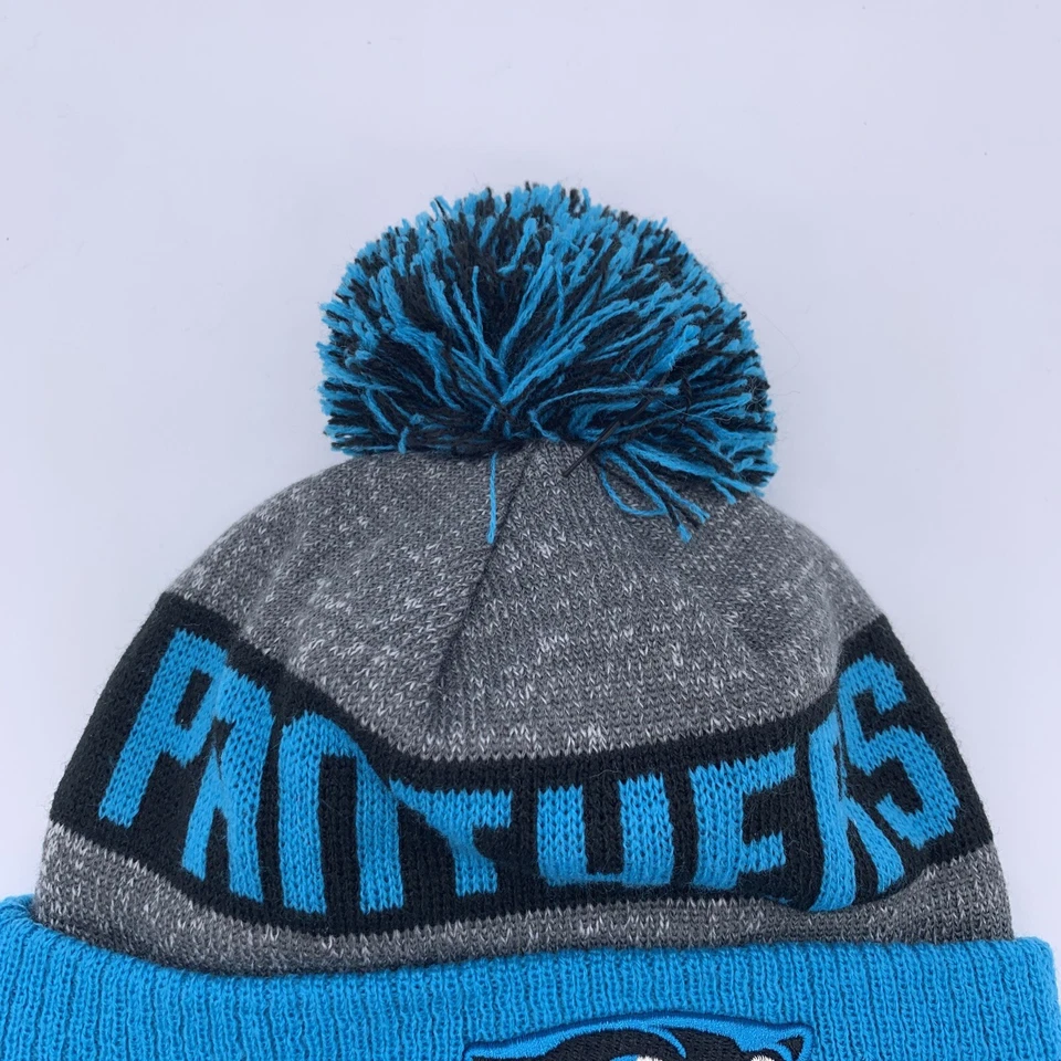 Gorra tejida Carolina Panthers New Era gorro | Pom | Talla OSFM azul/negro/gris Foto 4 de 4