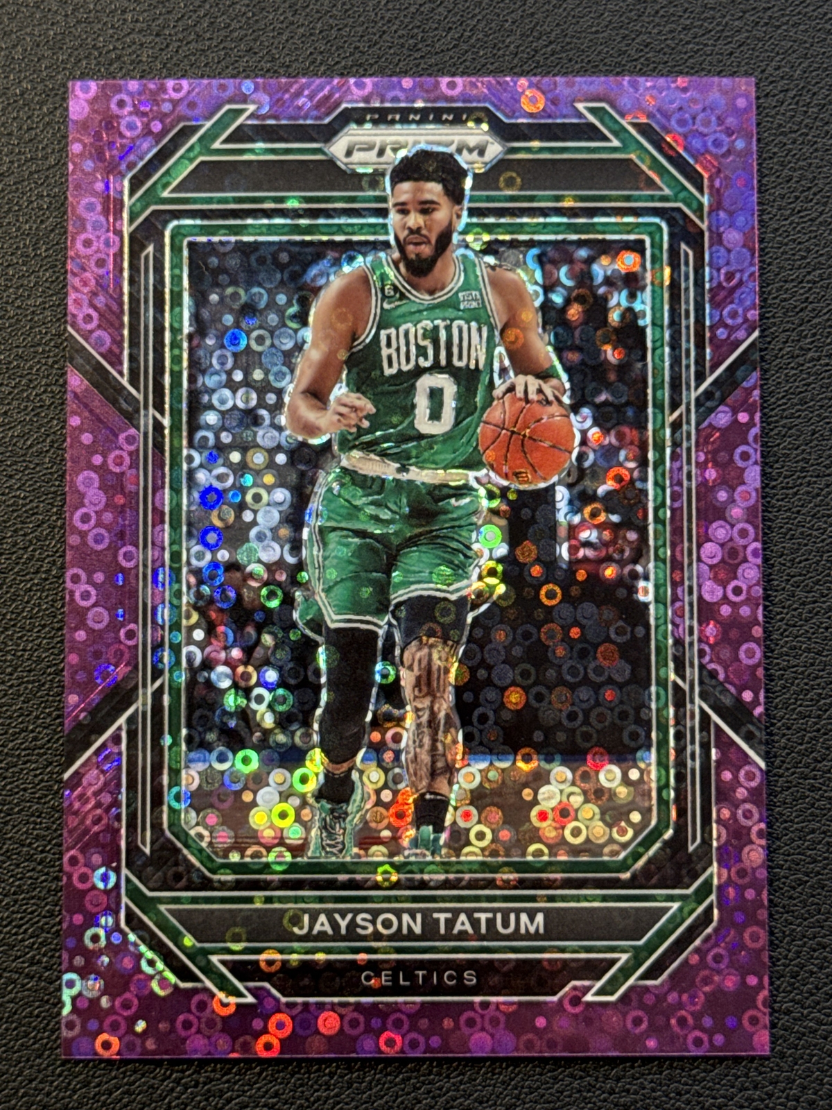 2022-23 Panini Prizm 60/75 Purple Fast Break Jayson Tatum #17