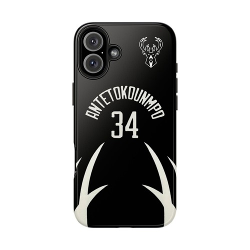 Giannis Antetokounmpo Milwaukee Bucks - Basketball iPhone und Samsung Hülle schwarz - Bild 7 von 43