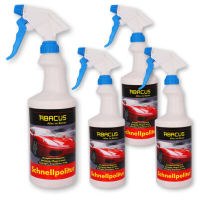 (24,97 /L) 4x 750 ml Schnellpolitur mit Lotuseffekt Hochglanz Schnellpolitur