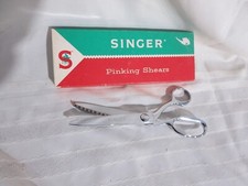 Vintage Singer Pinking Shears Scissors C 809 Original Box 9  Brazil