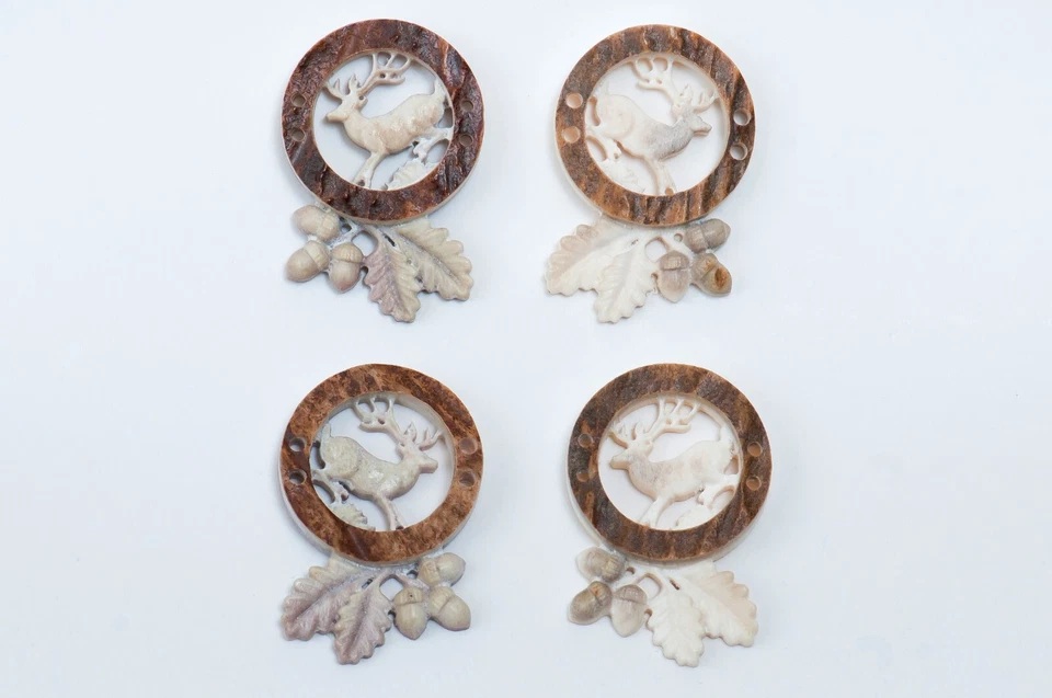 Sewing Buttons | Natural Antler Flatback Fasteners For Crafts, DIY, Clothing - Image 2 of 4
