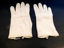 DESIGNER LADIES BEIGE SUEDE DRESS GLOVES UNLINED SIZE 6.5