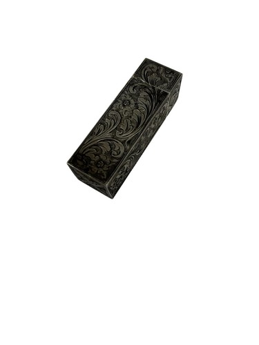 Antique 800 Silver Engraved Lipstick case with Mirror 45.6g - Picture 3 of 9
