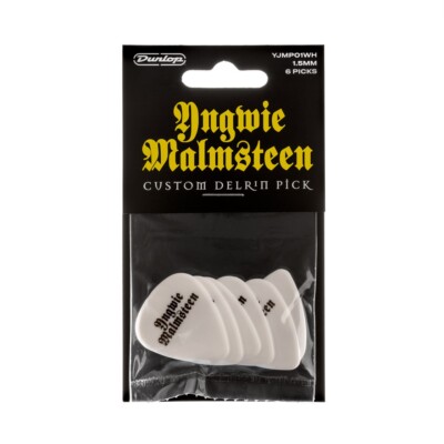 Dunlop YJMP01WH Yngwie Malmsteen Delrin 1,50 mm - 6 x Gitarren-Plektren Spieler-Pack