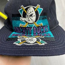 Starter Anaheim Mighty Ducks Snapback Hat NHL 90s Vintage Mirror Image