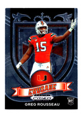 2021 Panini Prizm Draft Picks Collegiate Silver #179 Greg Rousseau Buffalo Bills