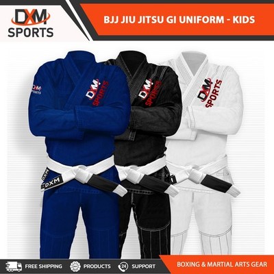 DXM SPORTS BJJ Jiu Jitsu Gi Brazilian Jiu Jitsu Training Gi Uniform Kimono Kids