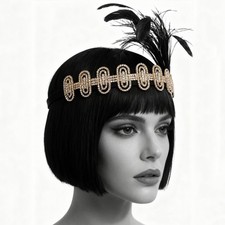 Women Head Chain Rhinestone Feather Show fashion Jewel Metal Hair Chain 20021
