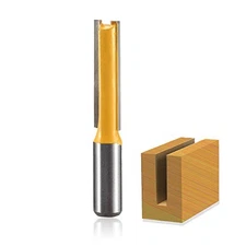 Straight router bit double flute carbide cutter