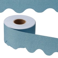 Glitter Bulletin Board Border, 65.6 Feet Poster Chalkboard Cork, Navy Blue