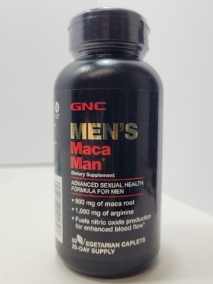 GNC Men's MACA MAN Dietary Supplement - 60 Capsules 