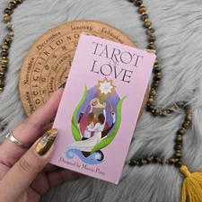 Tarot of Love Marcia Perry 78 Card Vintage Tarot Deck & Little White BookUSED