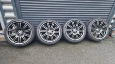 Genuine 19" Bmw M3 e46 Msport style 67m Staggered 5x120 Alloy Wheels / Tires