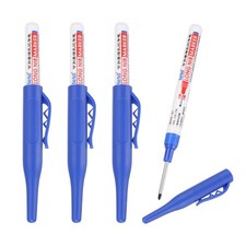 4 Pcs Long Nib Markers 30mm Carpenter Marker Pens Blue