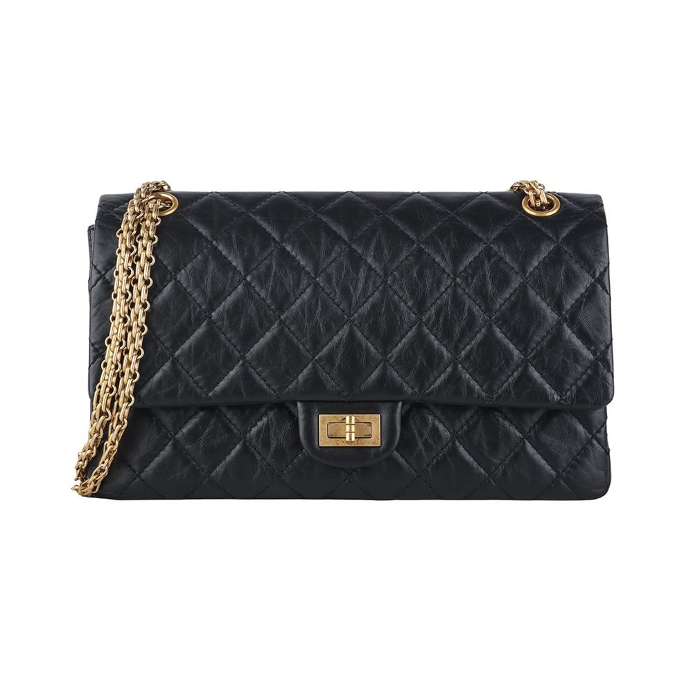 CHANEL Vintage Classic 2.55 Medium Gold A37587 151544766