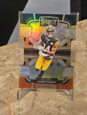 George Pickens-2023 Select Concourse Black & Red Die-Cut Prizm #83 Steelers