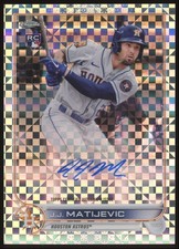 J.J Matijevic Rookie /125 #AC-JJM 2022 Topps Chrome X-Fractor Autograph Astros
