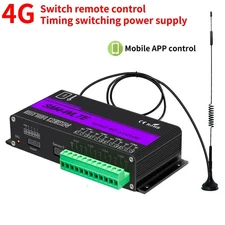 4G LTE Relay Controller GSM GPRS Smart Remote Power Switch SMS Temperature