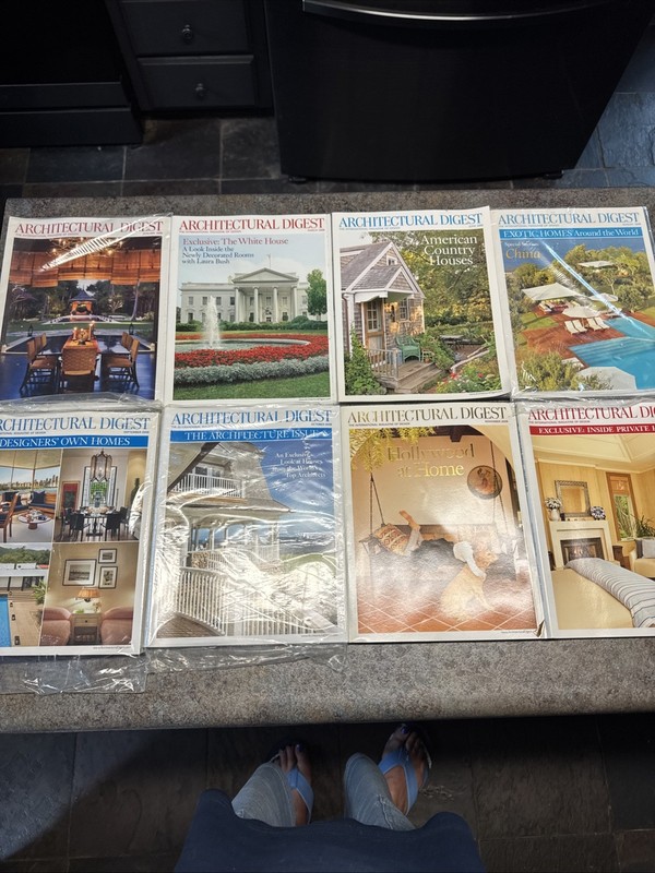 Architectural Digest Lot Of 8 From 2008 Some Still In Plastic