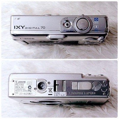 Canon IXY DIGITAL 70 Compact Digital Camera Silver Retro Style | eBay