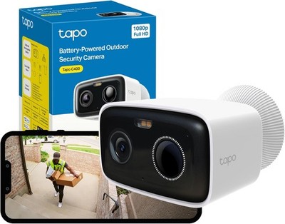 Tapo C400 Battery Security Camera Outdoor Wireless, IP65 1080P